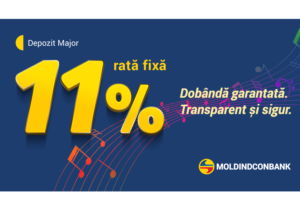 Depozitul Major de la Moldindconbank cu dobândă garantată de 11% anual – transparent și sigur