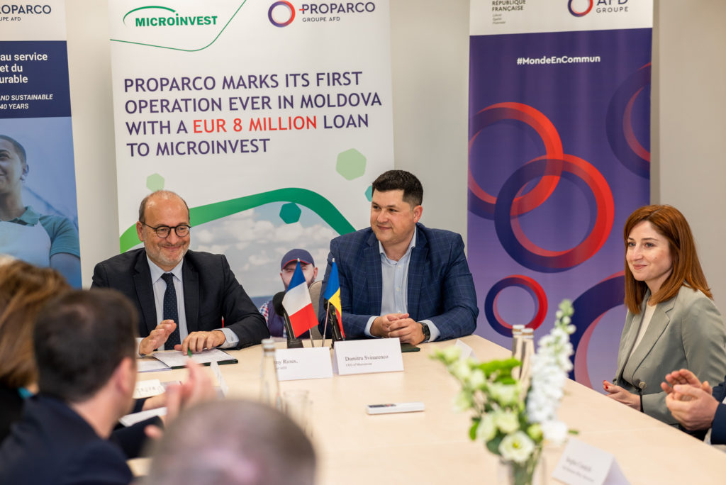 PROPARCO începe prima operațiune financiară în Republica Moldova, oferind un credit de 8 milioane de euro companiei MICROINVEST