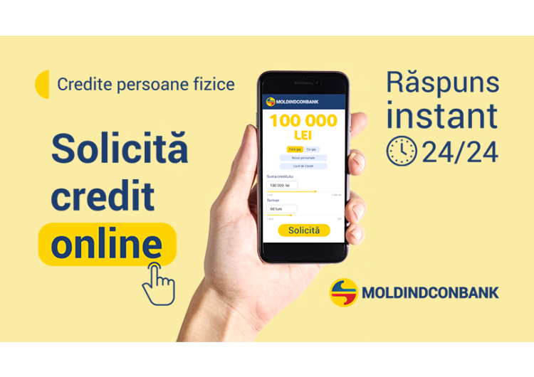 Solicit credit online de la Moldindconbank  rapid, comod i avantajos - NewsMaker