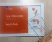 Журналисту NewsMaker Надежде Копту вручили премию Tulip Press Awards