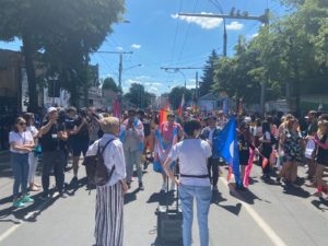 (ФОТО, LIVE NM) По ул. Букурешть проходит Марш солидарности. Работу коммунальщиков приостановили