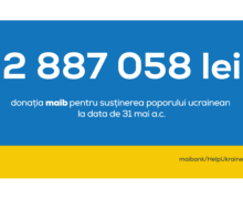 Jumătate de milion de lei – a patra tranșă donată de maib în susținerea refugiaților ucraineni în Republica Moldova