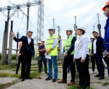 (ФОТО) Спыну побывал на подстанции в Вулканештах, которая соединит электросети Молдовы и Румынии