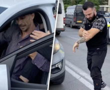 Bărbatul scos din mașină și amenințat cu un cuțit în centrul Chișinăului este procuror 