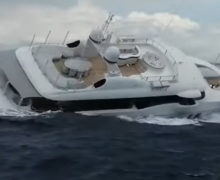 (ВИДЕО) У берегов Италии затонула яхта стоимостью $50 млн. Ее владельцем называют российского бизнесмена Геннадия Айвазяна
