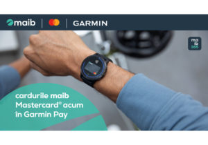 Soluția de plată Garmin Pay, disponibilă pentru deținătorii cardurilor Mastercard maib
