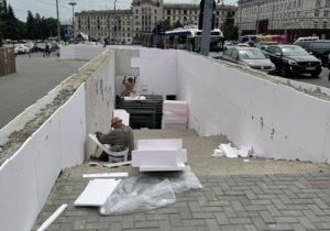 В мэрии Кишинева ответили на ироничный комментарий Спыну по поводу утепления стен пешеходного перехода