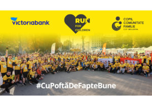#CuPoftăDeFapteBune. Mai mulți angajați ai Victoriabank au alergat în cadrul echipei Run for Children pentru a îndeplini visul a cinci copii de a avea o casă