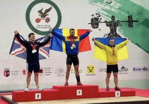 VIDEO Halterofilul moldovean Marin Robu a câștigat 3 medalii de aur la Campionatul European