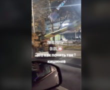 (ВИДЕО) На одной из улиц Кишинева снова заметили военную технику. Что говорят в минобороны?