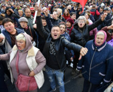 Полиция рассказала, сколько человек участвовали в протесте партии «Шор» и сколько выписали протоколов за нарушения