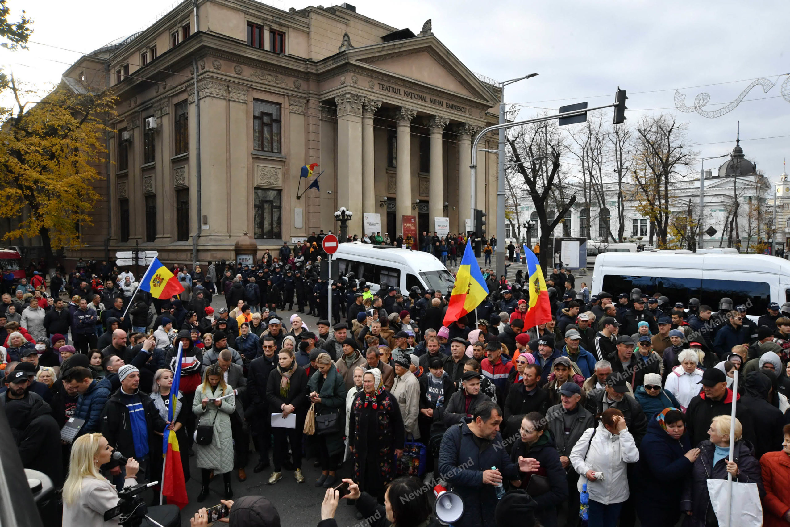 (ФОТО) Как проходил протест партии «Шор» с участием Таубер. Фоторепортаж NM