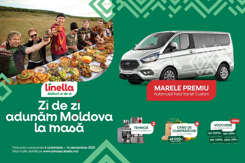 Linella lansează o nouă campanie de imagine „Zi de zi adunăm Moldova la masă”