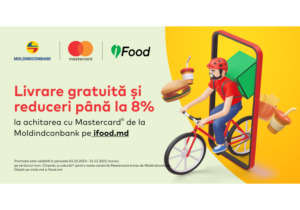 Moldindconbank și Mastercard îți oferă livrare gratuită cu iFood și reduceri în restaurante