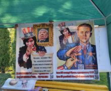 (ВИДЕО) В Комрате российское ультраправое движение собирало подписи за «восстановление границ СССР»