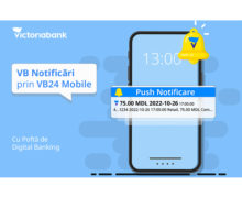 Victoriabank lansează un nou serviciu gratuit – Notificările push prin VB24 Mobile