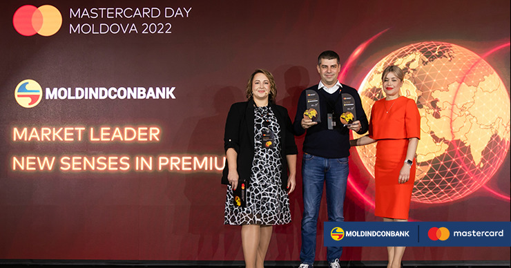 Компания Mastercard наградила Moldindconbank за лидерство на рынке платежных карт в Молдове