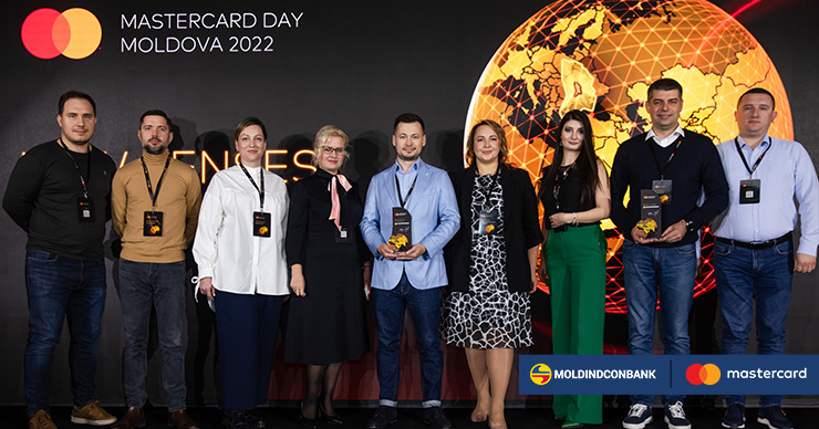 Компания Mastercard наградила Moldindconbank за лидерство на рынке платежных карт в Молдове