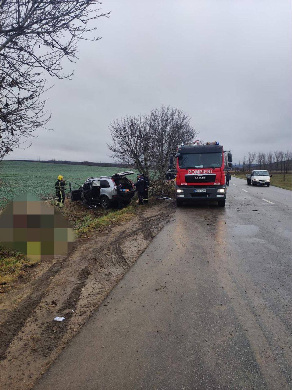 UPDATE Accident rutier grav la Anenii Noi: șoferul și doi pasageri au decedat pe loc