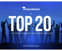 Victoriabank: Unica bancă din clasamentul celor mai buni 20 de angajatori din țară  