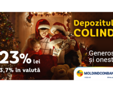 Moldindconbank te îndeamnă să întâmpini sărbătorile de iarnă cu depozitul generos „Colind”