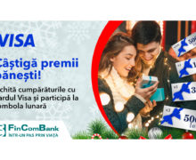 #InspirațiDeSărbători | Achită cu cardul Visa de la FinComBank şi bucură-te de premii băneşti