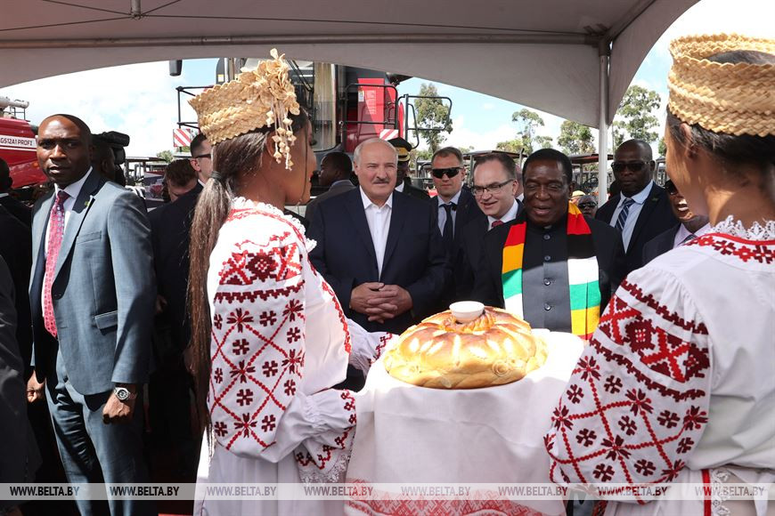 (ФОТО) Президент Зимбабве рассказал о «химии» между ним и Лукашенко. И подарил ему чучело льва