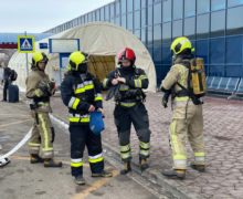 (ФОТО, ВИДЕО) В аэропорту Кишинева прошли учения спасателей