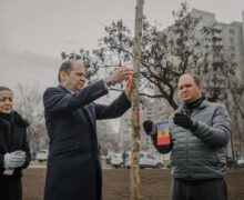 Ion Ceban și ambasadorul turc la Chișinău au plantat arbori, în semn de solidaritate cu victimele cutremurelor devastatoare din Turcia