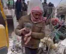(ФОТО) Подробности о ребенке, родившемся под завалами дома в Сирии