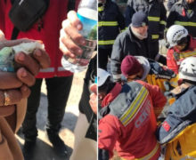 (ВИДЕО) В Турции спустя 55 часов из-под завалов спасли ребенка с попугаем в руках