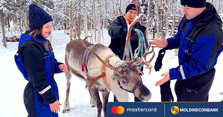 Câștigătorul promoției de la Moldindconbank și Mastercard a revenit din Laponia cu impresii de neuitat