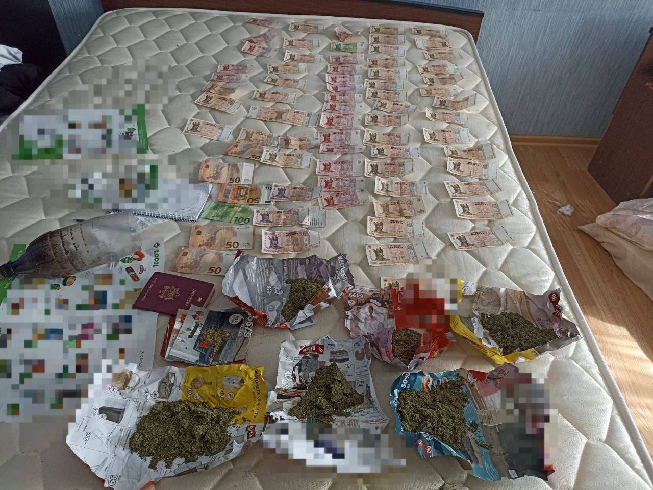 (FOTO) Percheziții la domiciliul unui bărbat din Găgăuzia. Oamenii legii au confiscat cânepă și peste o mie de euro