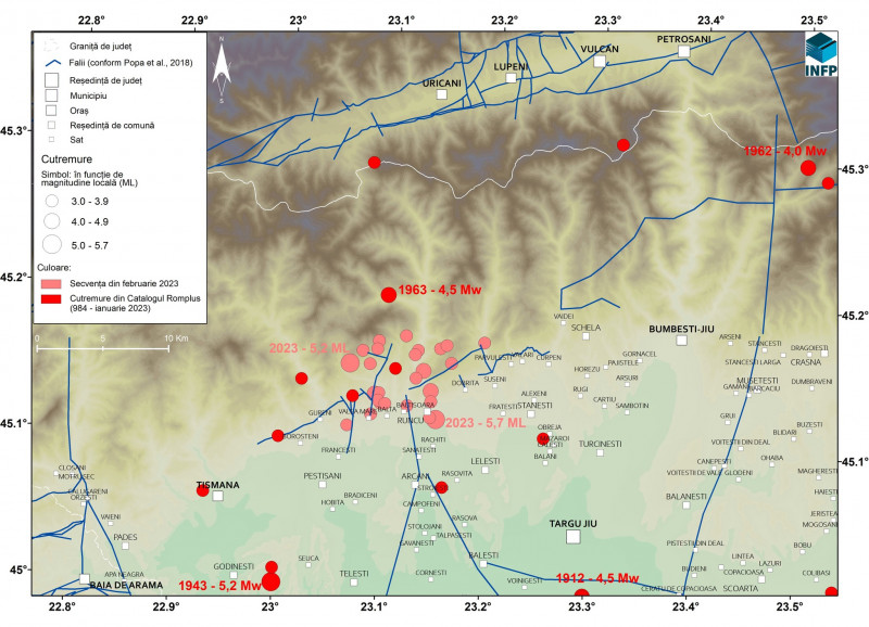 Au fost publicate hărțile detaliate ale cutremurelor din România: 810 replici au fost înregistrate până acum