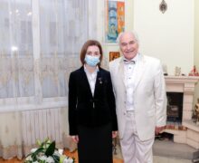 Maia Sandu l-a felicitat pe Eugen Doga, cu prilejul zilei de naștere: În Moldova primăvara începe și cu o simfonie a sufletului