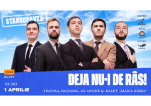 Spectacolul cu genericul ,,Deja nu-i de râs!’’ va avea loc în Chișinău pe 1 Aprilie