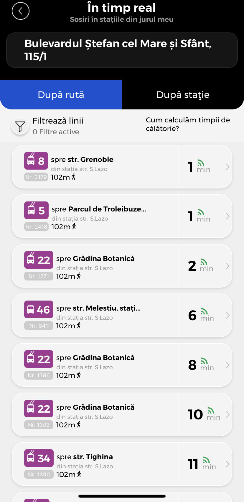 (ФОТО) Когда приедет троллейбус? В Кишиневе запустили приложение, отслеживающее движение транспорта