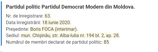 PDM revine pe arena politică din Moldova. Anunțul președintelui partidului