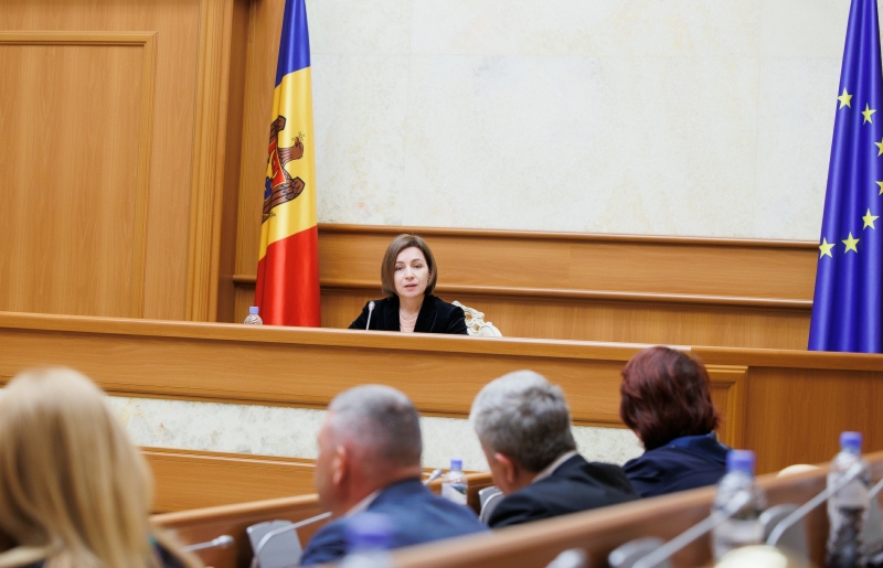 FOTO Mesaj comun la Președinție, după ce Maia Sandu a convocat primarii în ședință: „Susținem vectorul european al Moldovei”