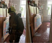 (FOTO) Incendiu la gimnaziul „I.L. Caragiale” din Chișinău. Arderea s-a produs în laboratorul de chimie