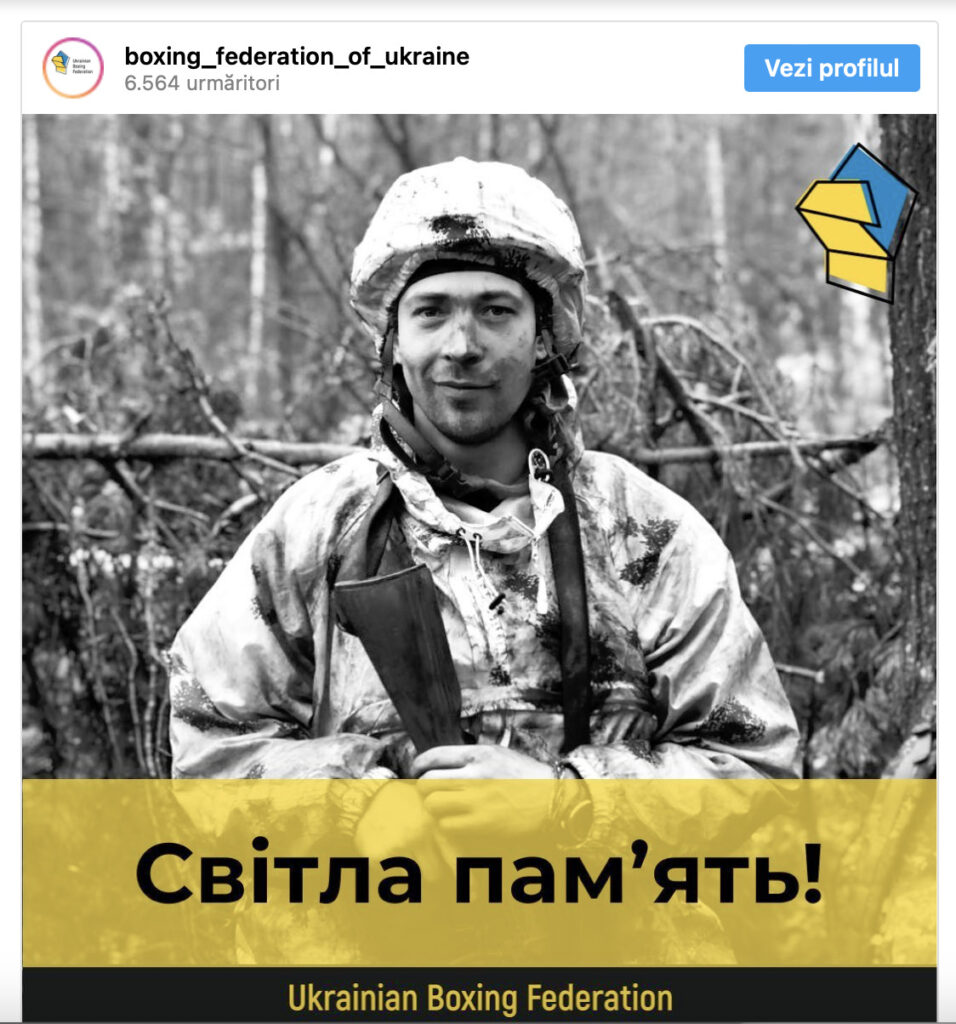 Campionul Ucrainei la box a murit în luptele din regiunea Bahmut