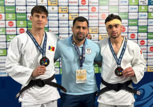 Bronz pentru Moldova. Judocanii Petru Pelivan și Adil Osmanov au ocupat locul 3 la Grand Prix-ul Austriei