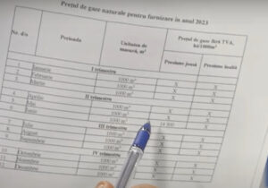 (DOC) Один из жителей Кишинева будет платить за газ 14 леев? Усатый показал контракт