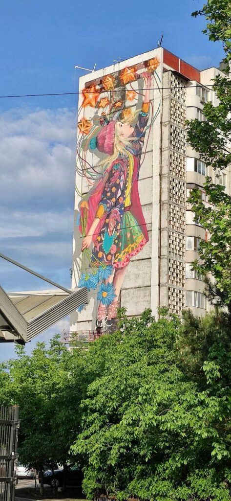 FOTO „Speranța” - noua pictură murală din sectorul Botanica al capitalei. Cine este autorul și ce simbolizează?