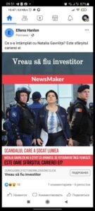 Atenție, fals! Imaginea NewsMaker și a ex-premierului Natalia Gavrilița, folosită de escroci în scopuri frauduloase