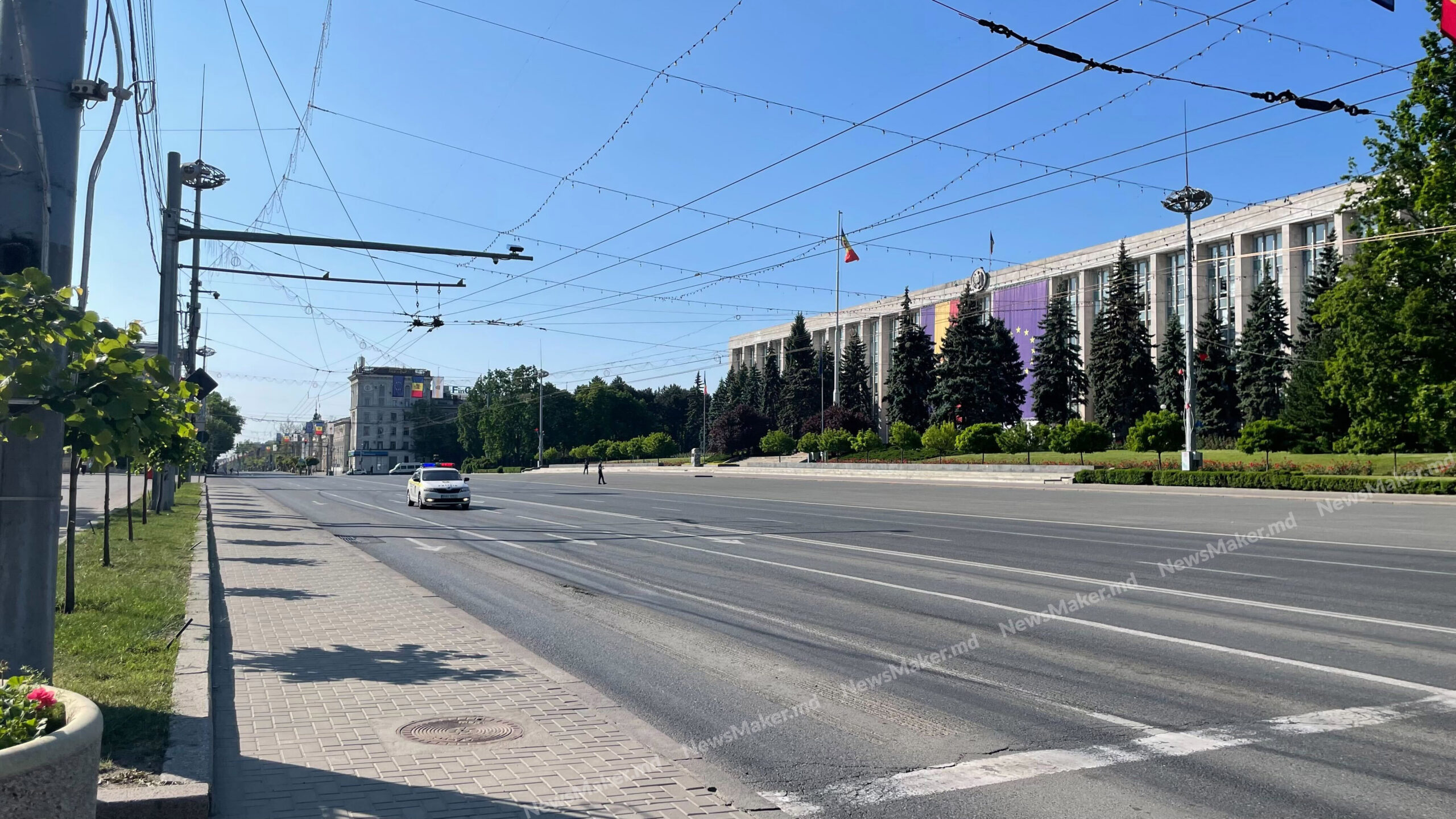 FOTO Chișinăul, mai pustiu ca niciodată. Cum arată orașul pe 1 iunie, în timpul summitului istoric de la Mimi