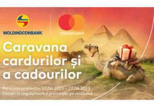 Achită cu cardul tău Mastercard de la Moldindconbank și participă la Caravana cadourilor