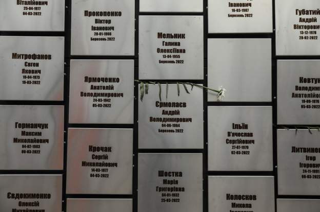 FOTO La Bucea a apărut un memorial cu numele locuitorilor care au murit în martie 2022