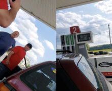 (ФОТО) В Яловенах мужчина заплатил 600 леев за бензин, но бак автомобиля остался пустым. Как это объяснила администрация АЗС