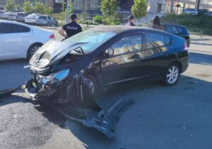 (ФОТО) В Кишиневе произошла авария. Пострадали двое детей